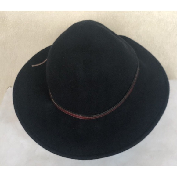 Stetson Unisex S Bozeman Outdoor Travel Hat Crushable Black Wool Leather Band main image 9